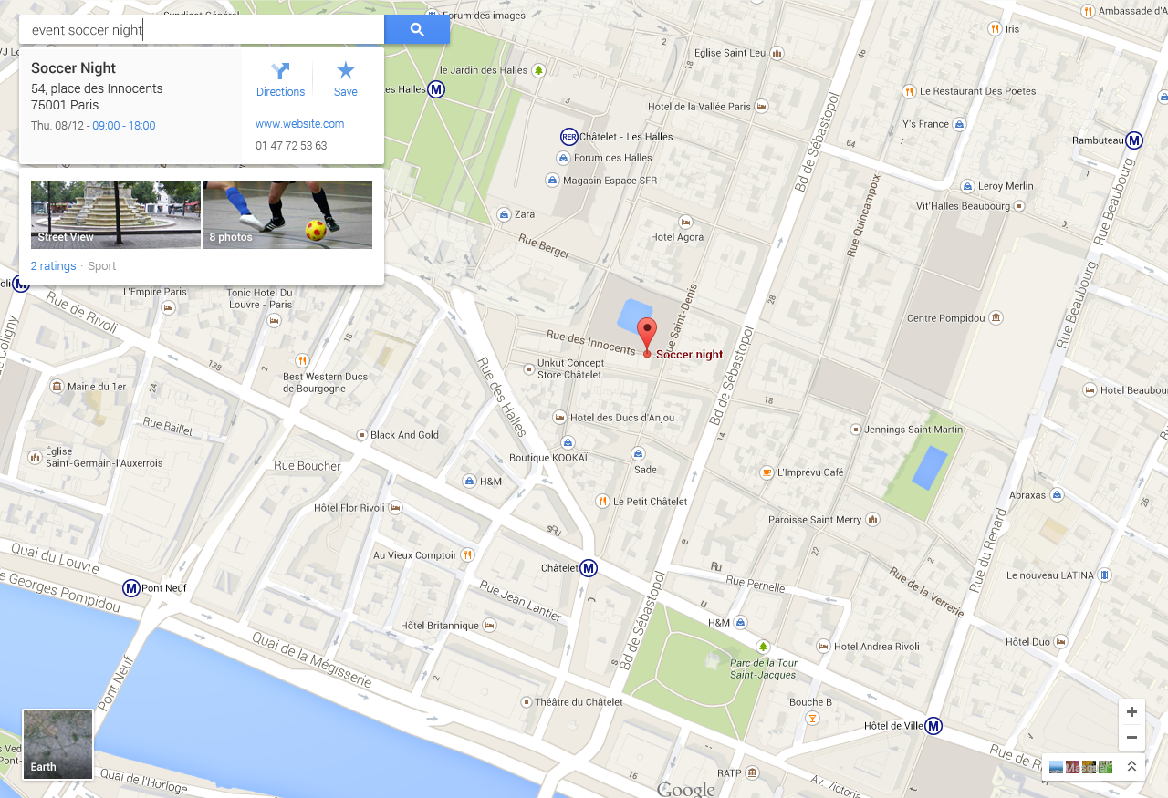 Google Maps UI — Free PSD